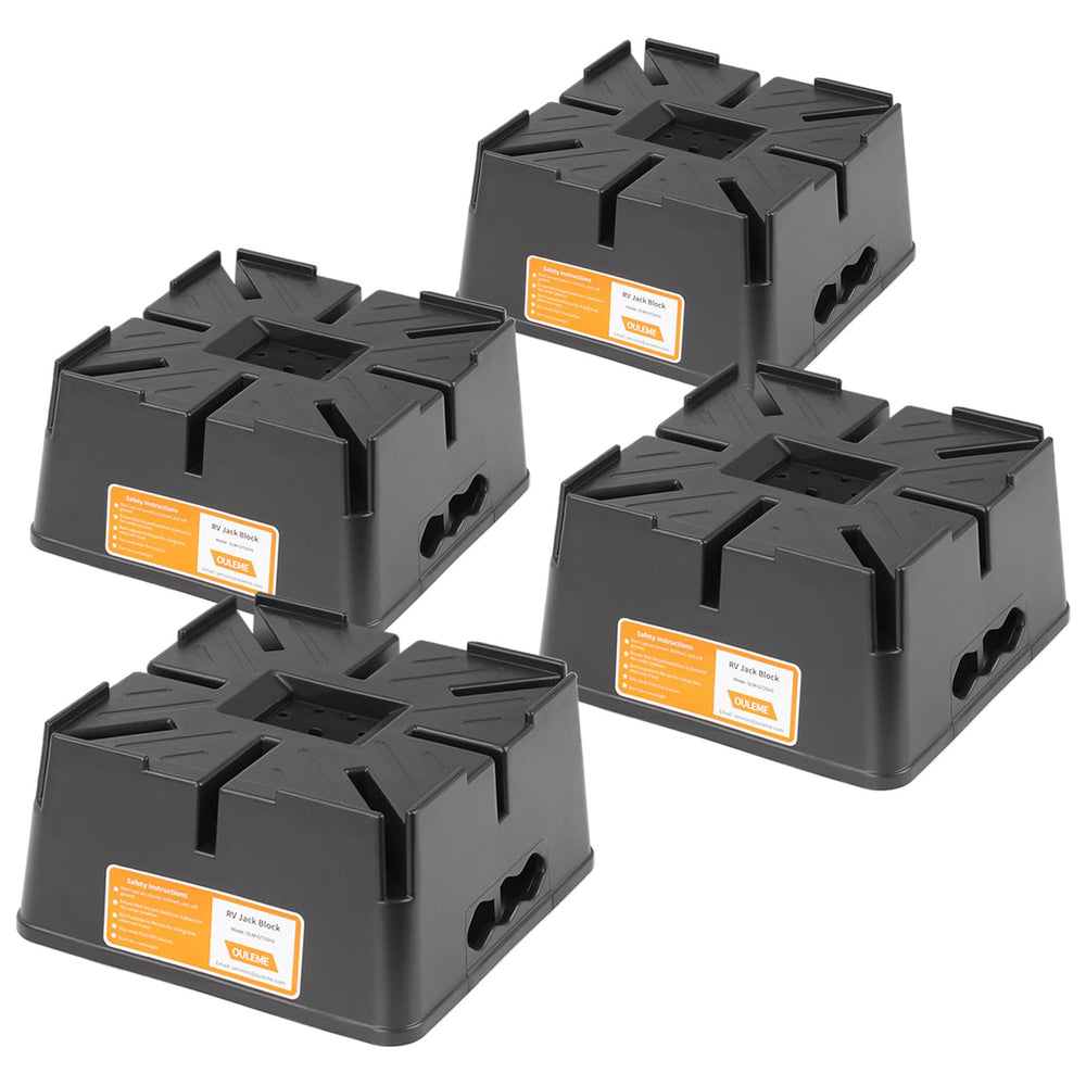 OULEME front view of 4-pack blocks showing durable construction and easy transport benefit