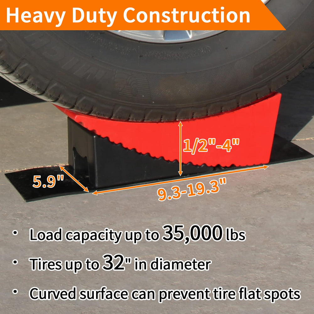 OULEME thickened rubber anti-slip pad detail preventing wheel slip and damage