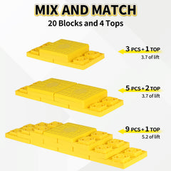 OULEME comparison of 1.5-inch main block and 0.7-inch top block for precision