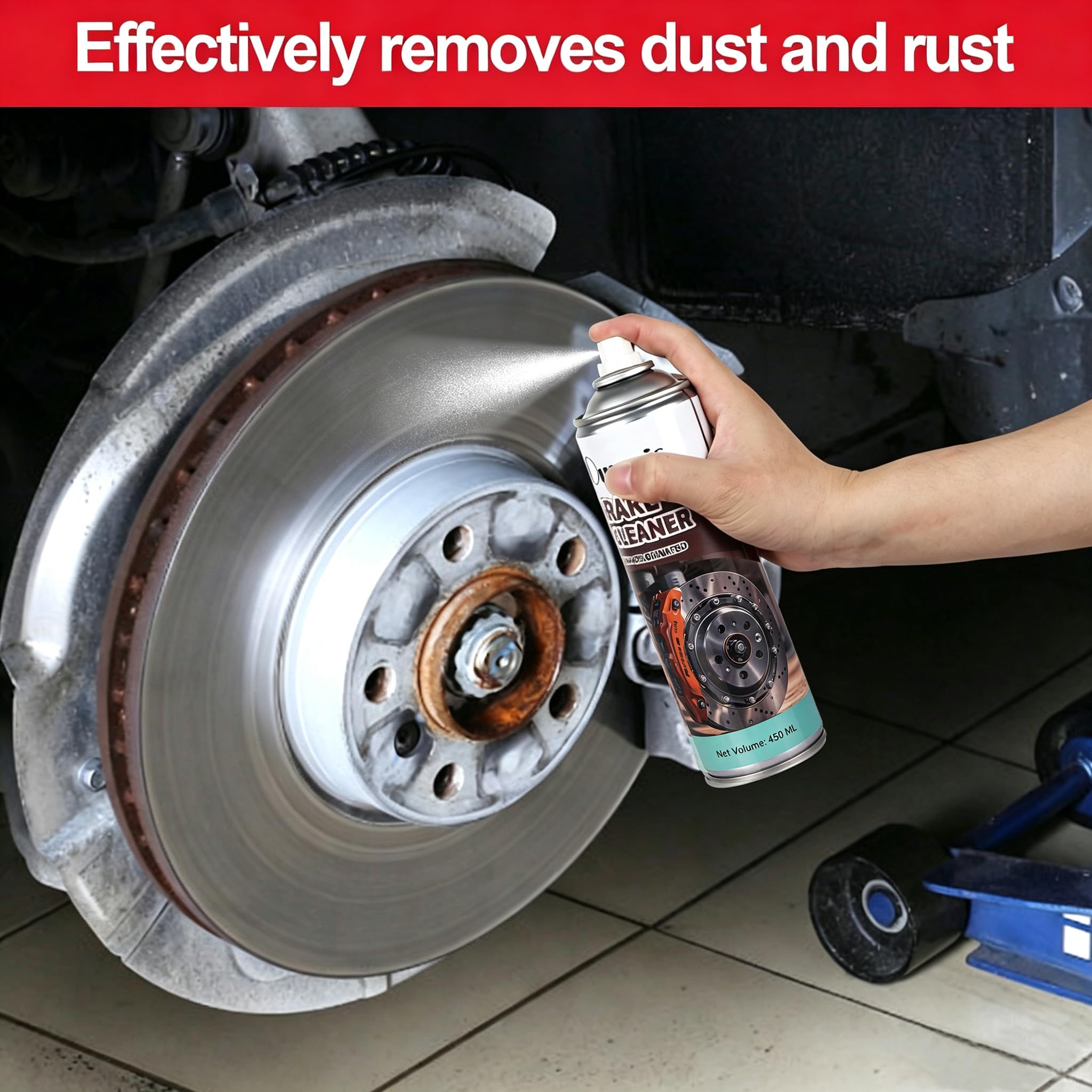 OUMSIS used inverted to access tight brake caliper areas
