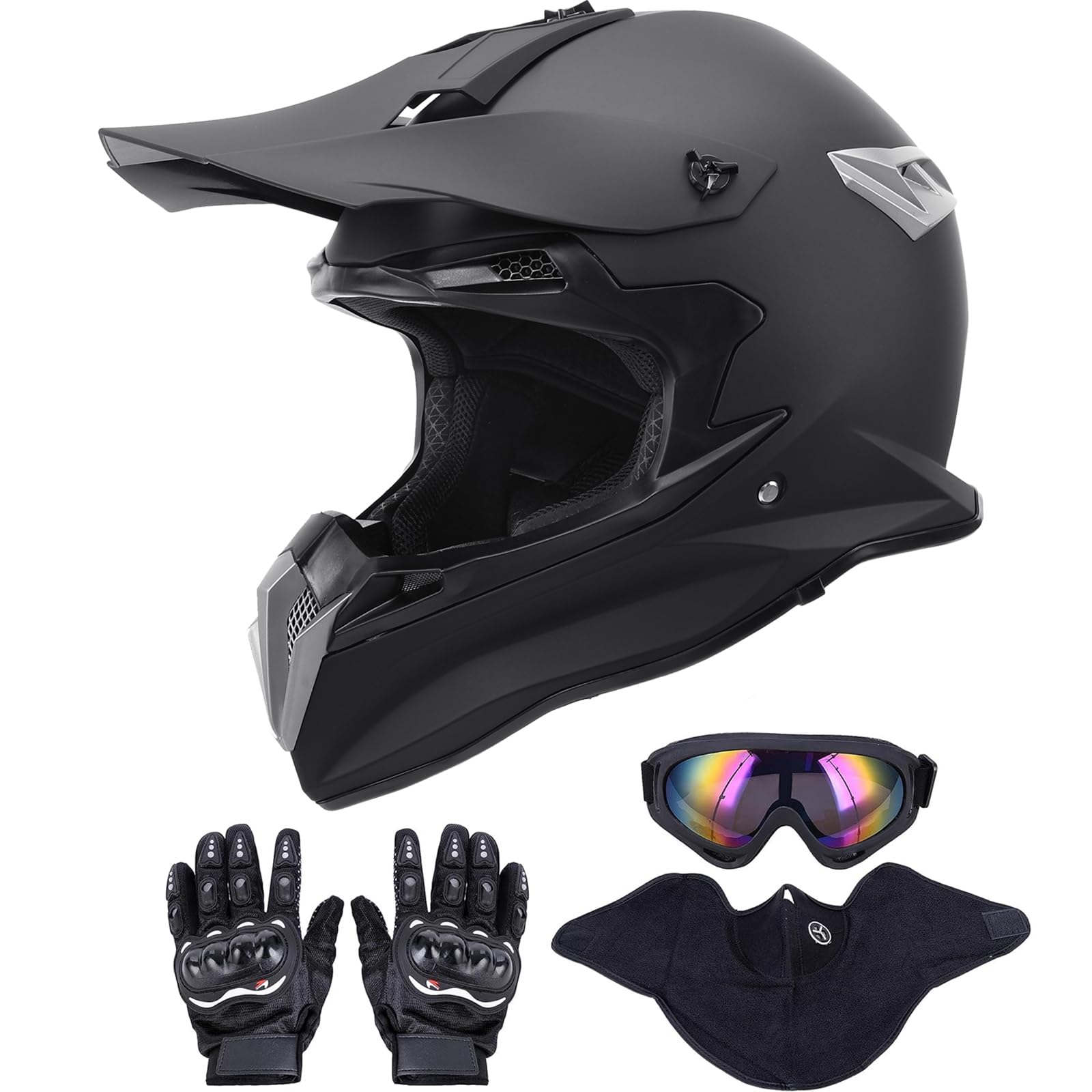 Oumurs helmet front profile showing aerodynamic shape and clear vision benefit