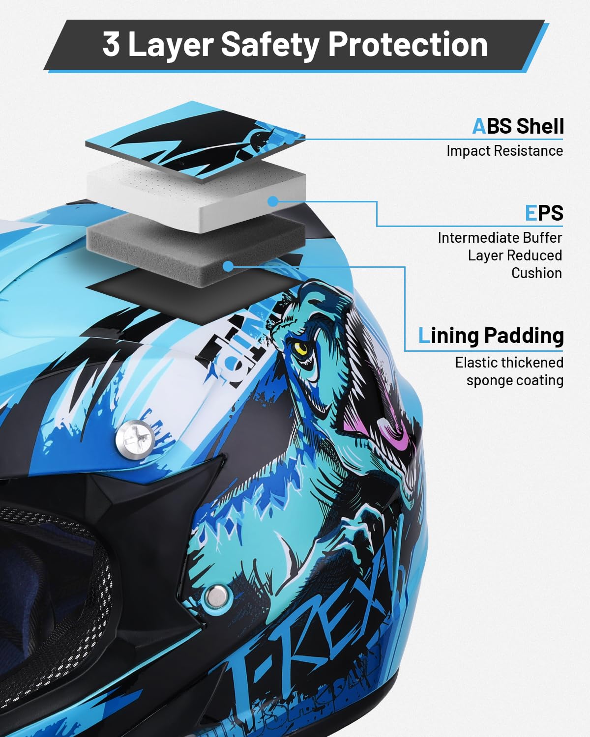 Oumurs helmet compared to standard youth helmet showing lighter weight benefit