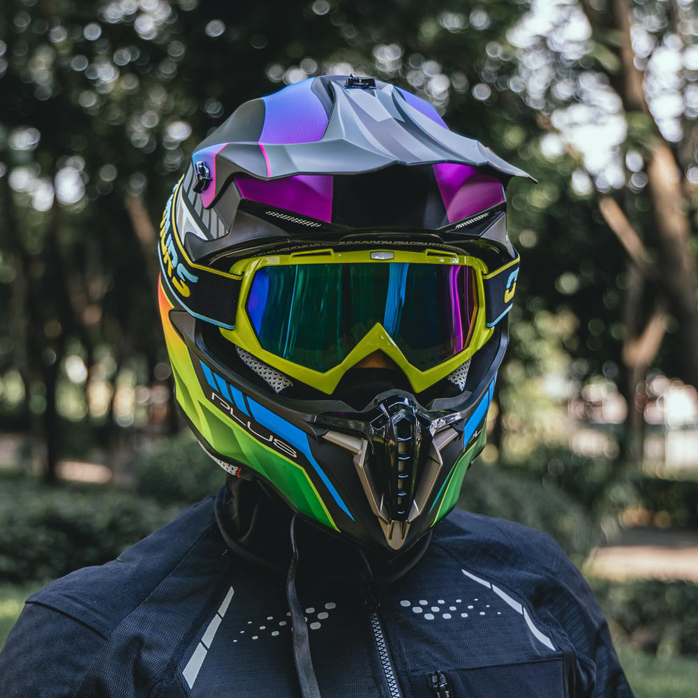 Oumurs lifestyle shot of rider on trail illustrating complete kit readiness