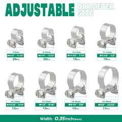 OURU close-up of smooth 304 stainless-steel strap showing corrosion resistance