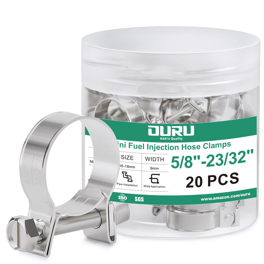 OURU front view of 20pcs clamp pack showing compact bulk and quick selection benefit