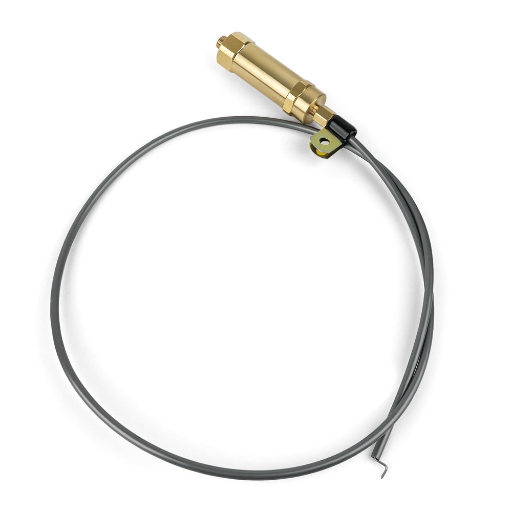 Outopakkle cable whip length shown, flexible routing for tight spaces