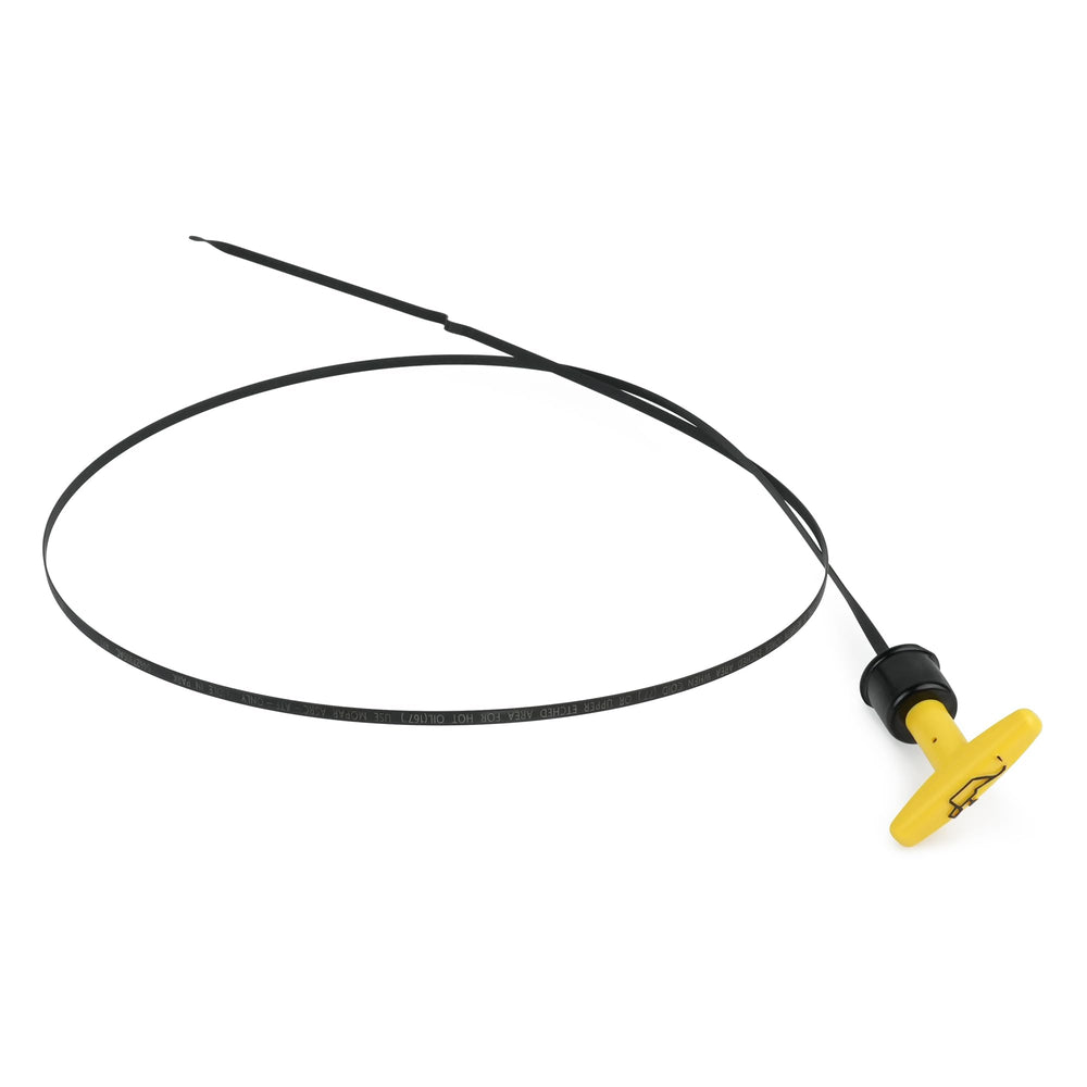 Outopakkle transmission dipstick front view showing exact-fit design and clear markings
