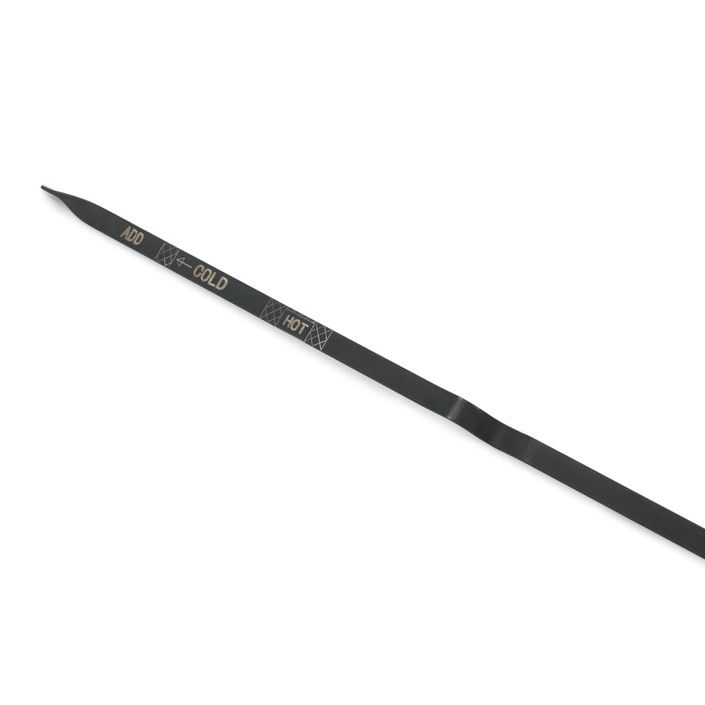 Outopakkle dipstick being used in garage illustrating quick transmission fluid check