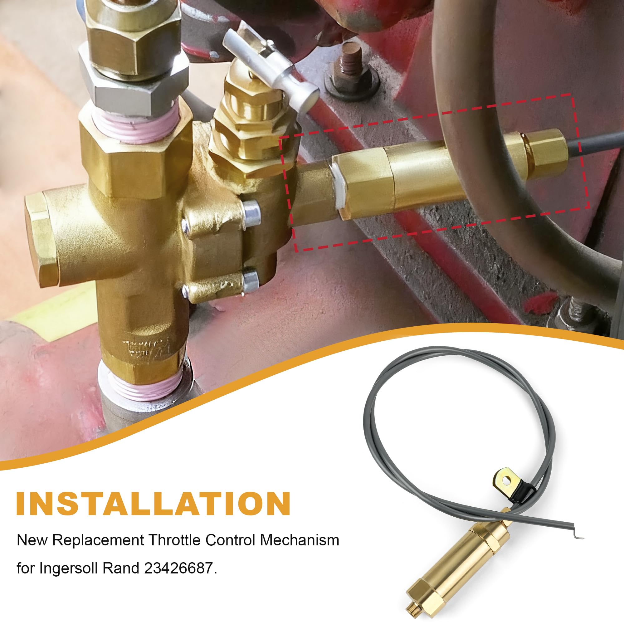 Outopakkle throttle control mounted on engine, ready-for-installation benefit