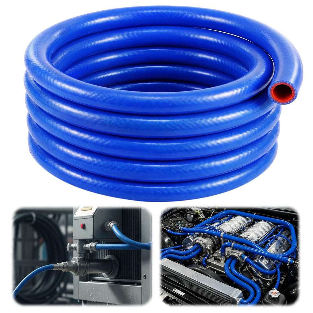 Outus blue coil front view showing full 25ft hose and clean finish for easy identification
