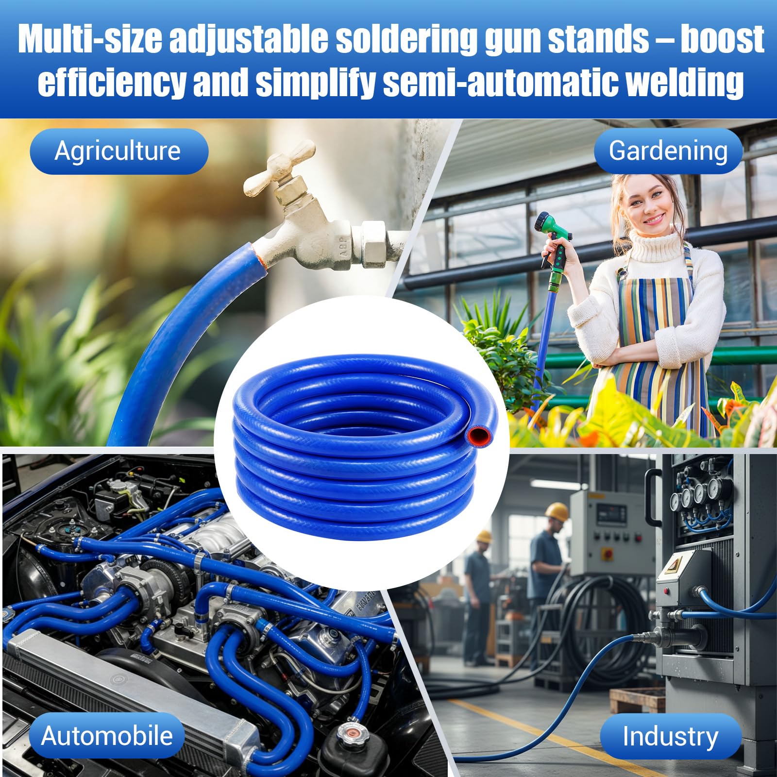 Outus hose beside tape measure showing 25ft coil for multiple custom cuts