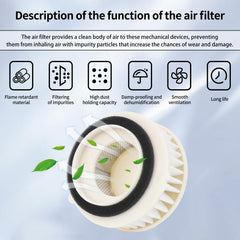 OuYi fuel filter detail showing inlet outlet and cleaner fuel protection benefit