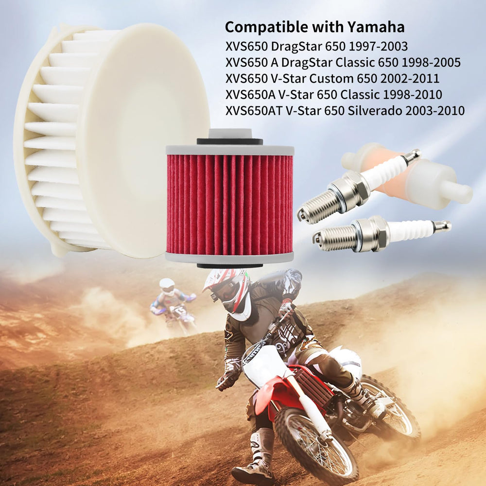 OuYi components being installed on a Yamaha V‑Star showing maintenance ease benefit