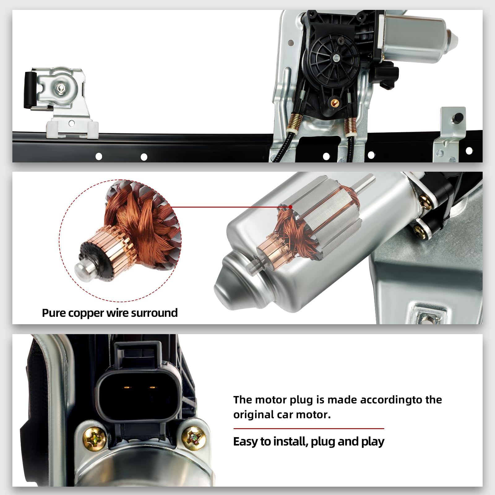 OVANOH regulator motor close-up highlighting durable motor for longer life