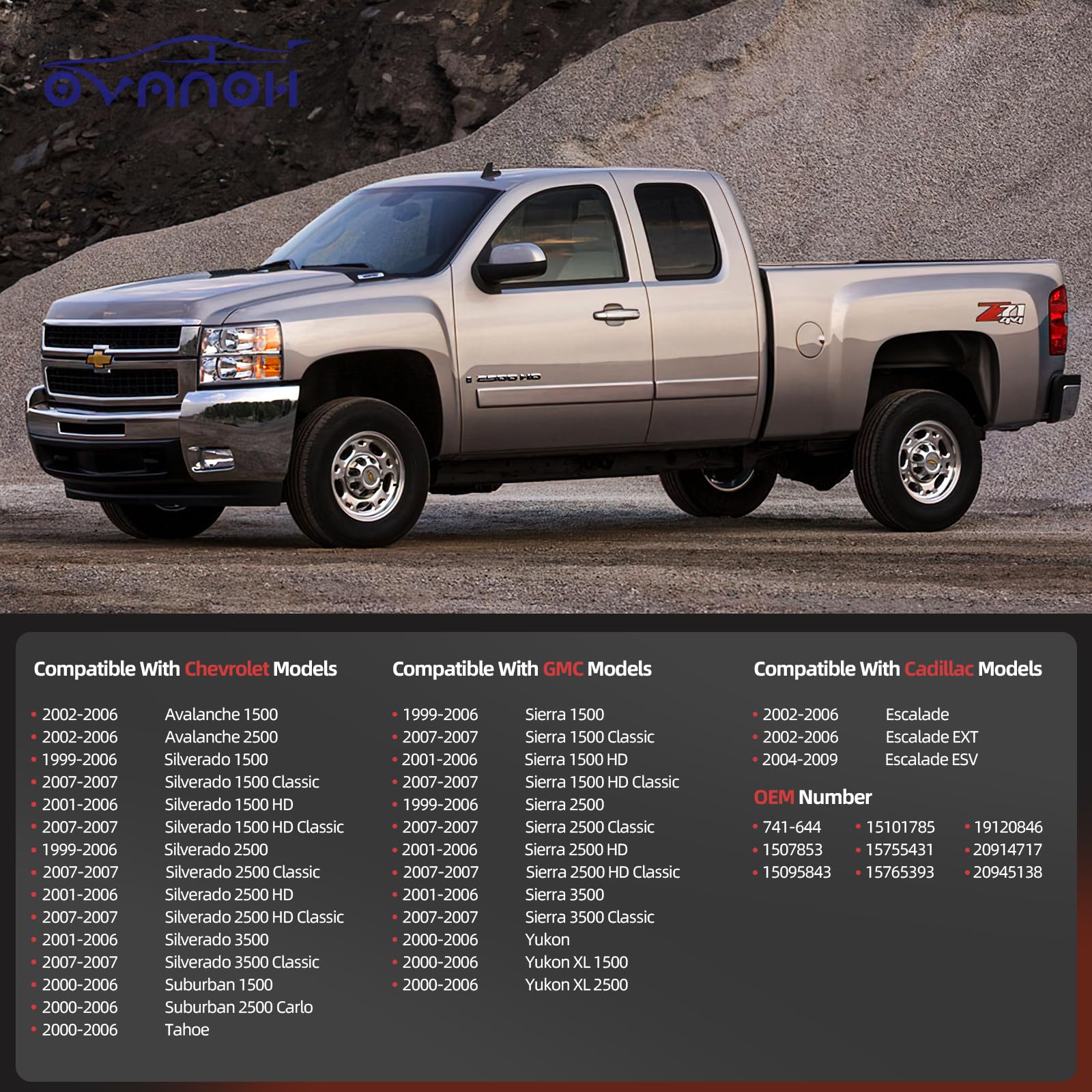 OVANOH left and right assemblies side-by-side for correct side identification