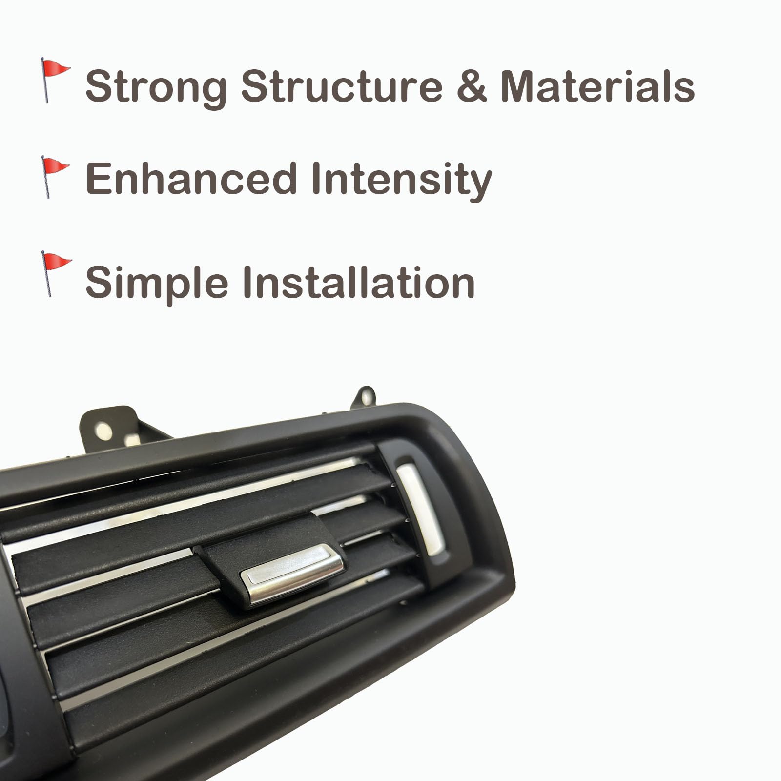 OVANOH grille next to ruler showing size and accurate fitment for F10/F11