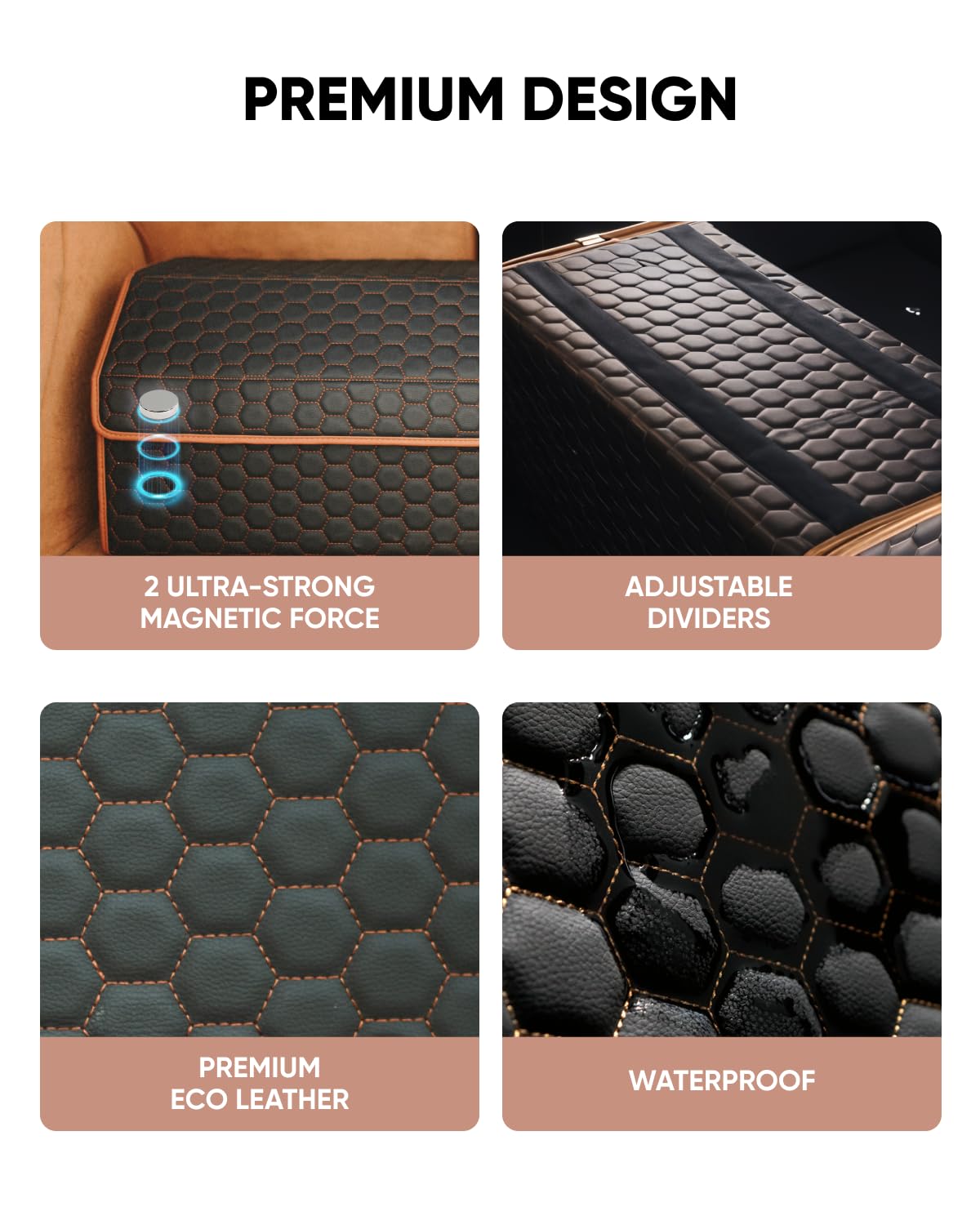 Owleys Hexy non-slip base and grip feet preventing movement while driving