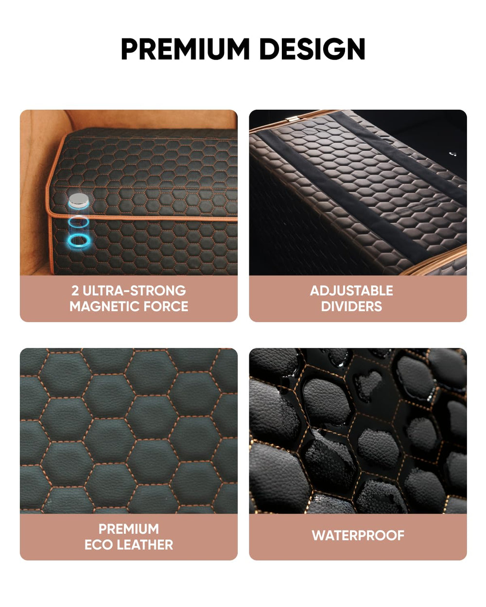 Owleys Hexy non-slip base and grip feet preventing movement while driving