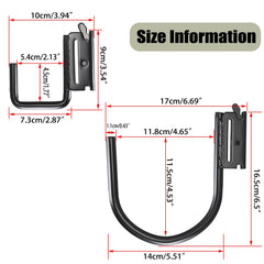 OwnMy size comparison of 2 inch and 4 inch hooks showing fit options