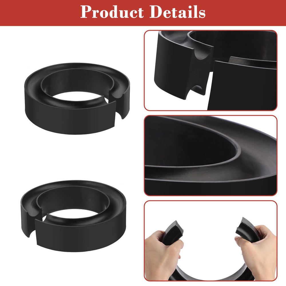 OwnMy spacer seated inside coil spring demonstrating proper fit and added rear support