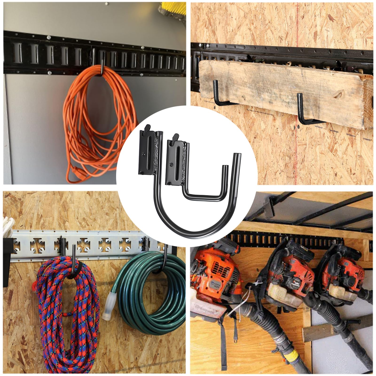 OwnMy package contents laid out flat showing included five 2" and five 4" hooks