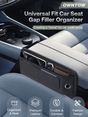 Owntow close-up leather stitching shows premium finish and durability