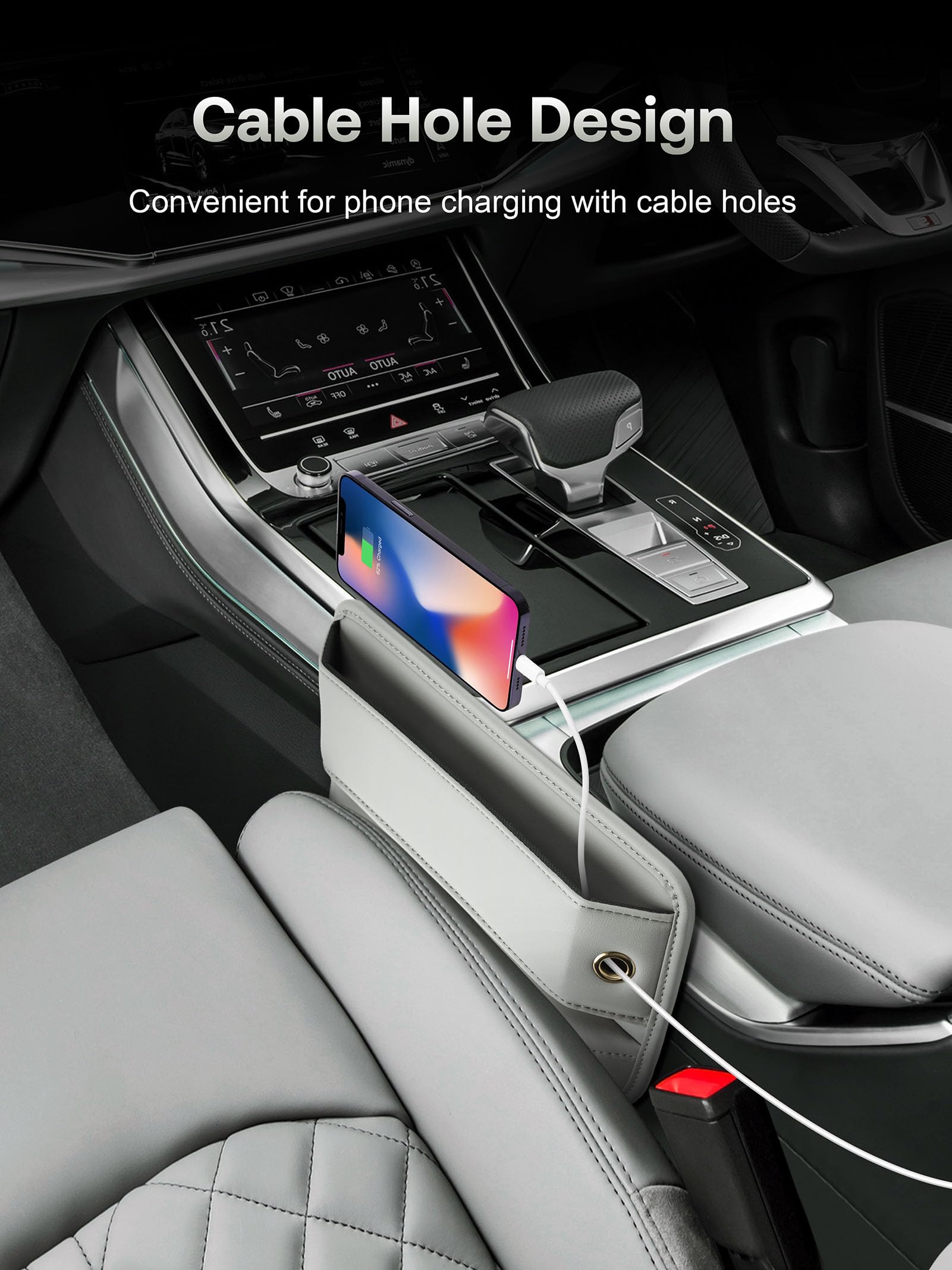 Owntow pocket holding phone and keys for quick access benefit