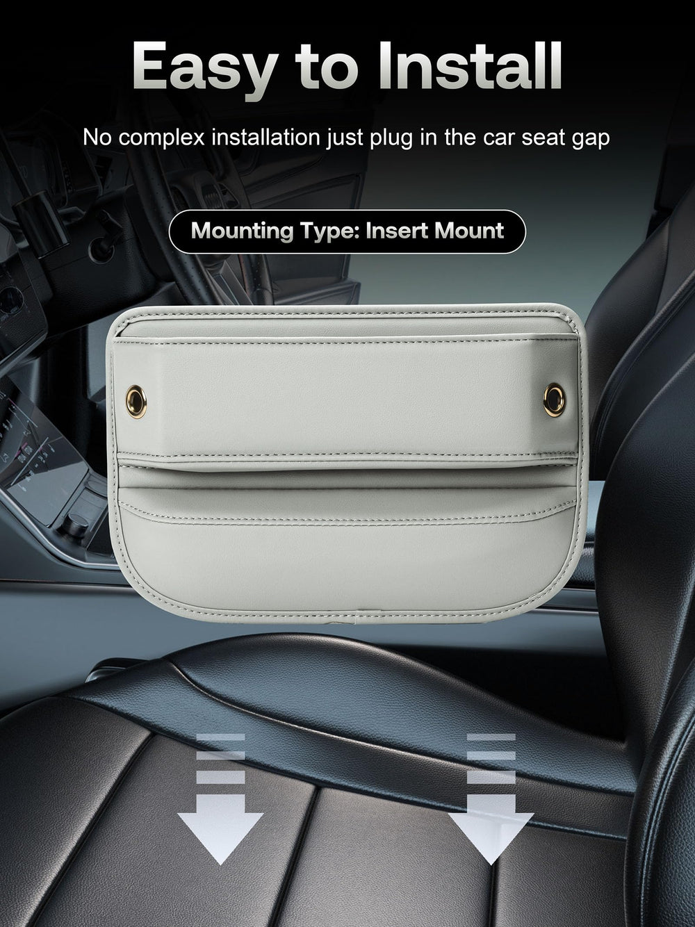Owntow side profile showing reversible design for flexible placement