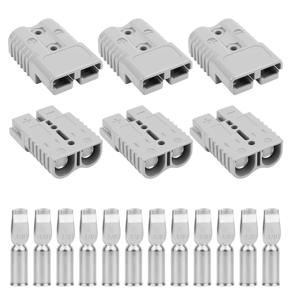 OXDFK front view of six-piece quick connect pack showing plug bodies and terminals for fast setup