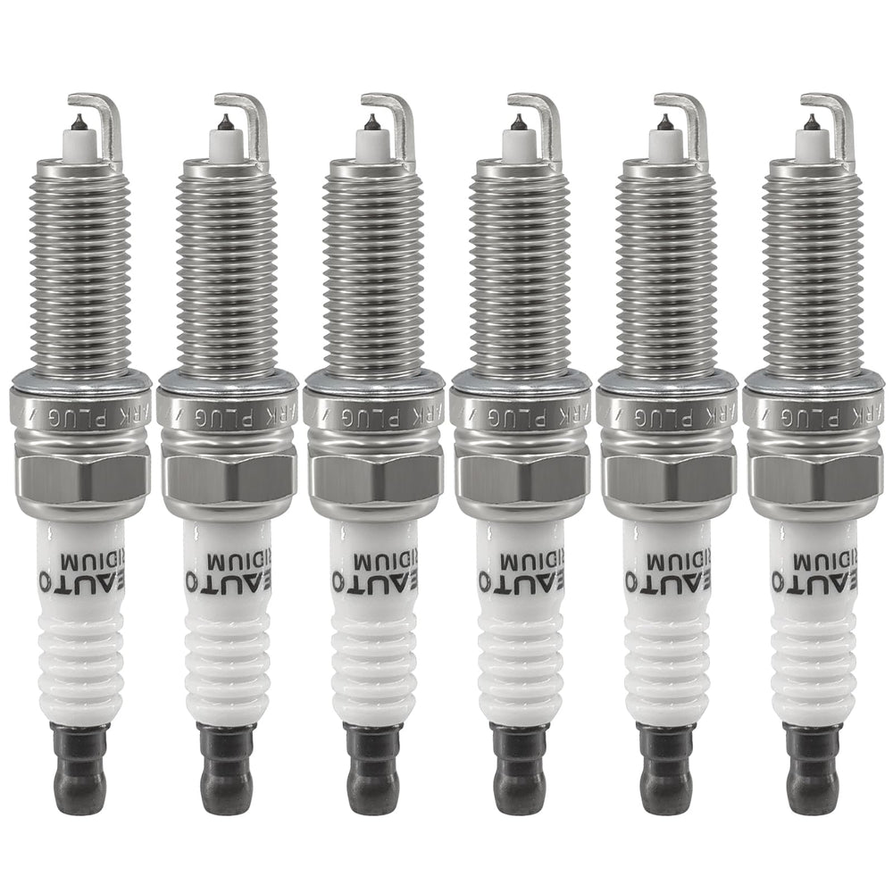OYEAUTO packaged set of six spark plugs showing box and plugs, reliable replacement
