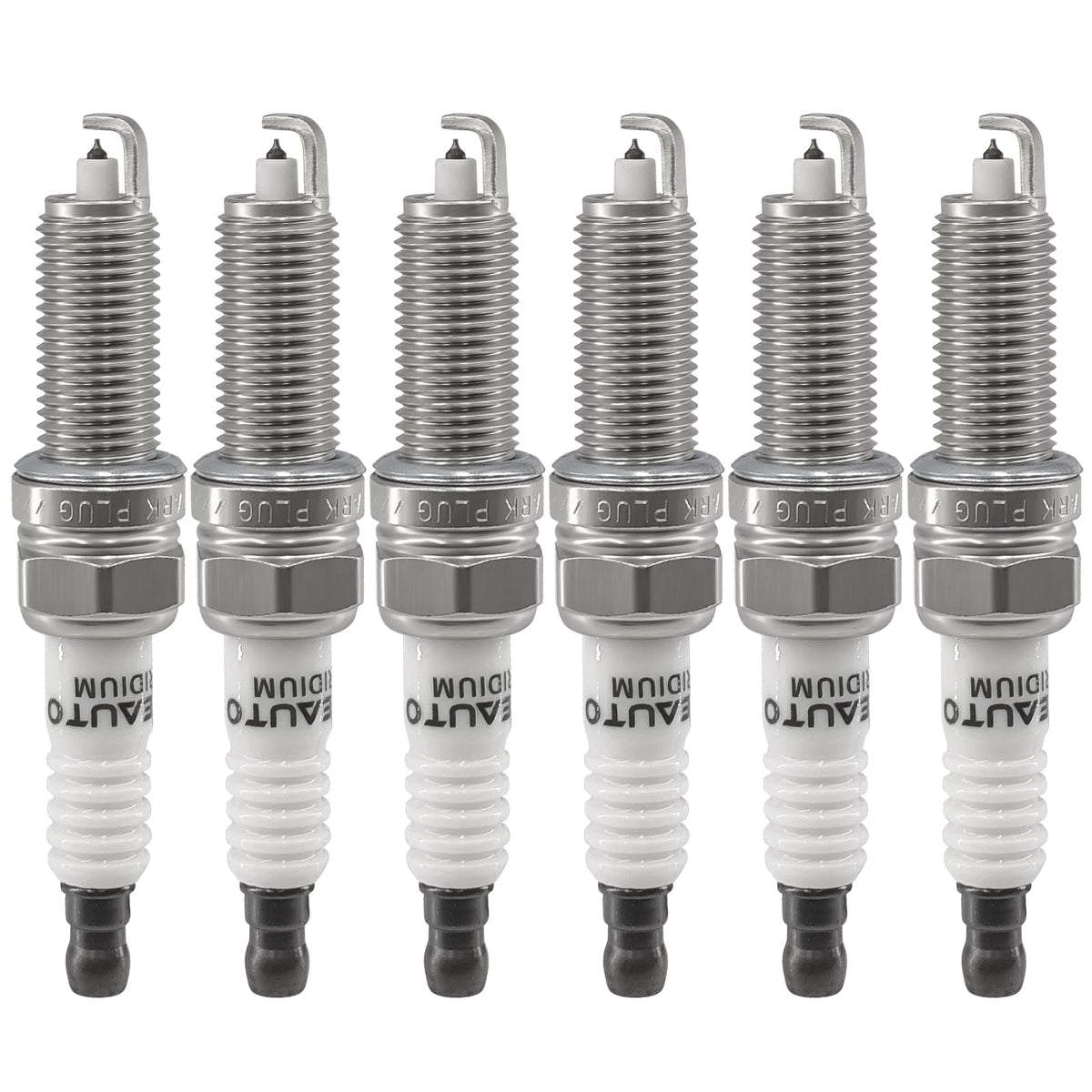 OYEAUTO packaged set of six spark plugs showing box and plugs, reliable replacement