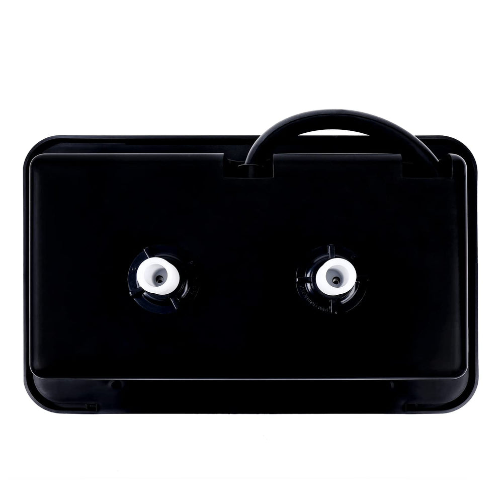 OYMOV assembled components laid out displaying included faucet, hose, and box benefits