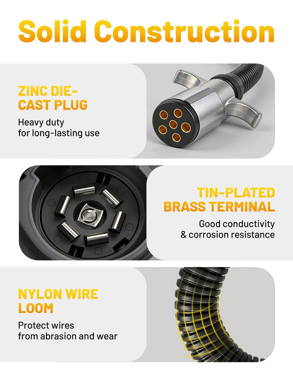 Oyviny cable stretched showing 25-inch length for flexible routing benefit