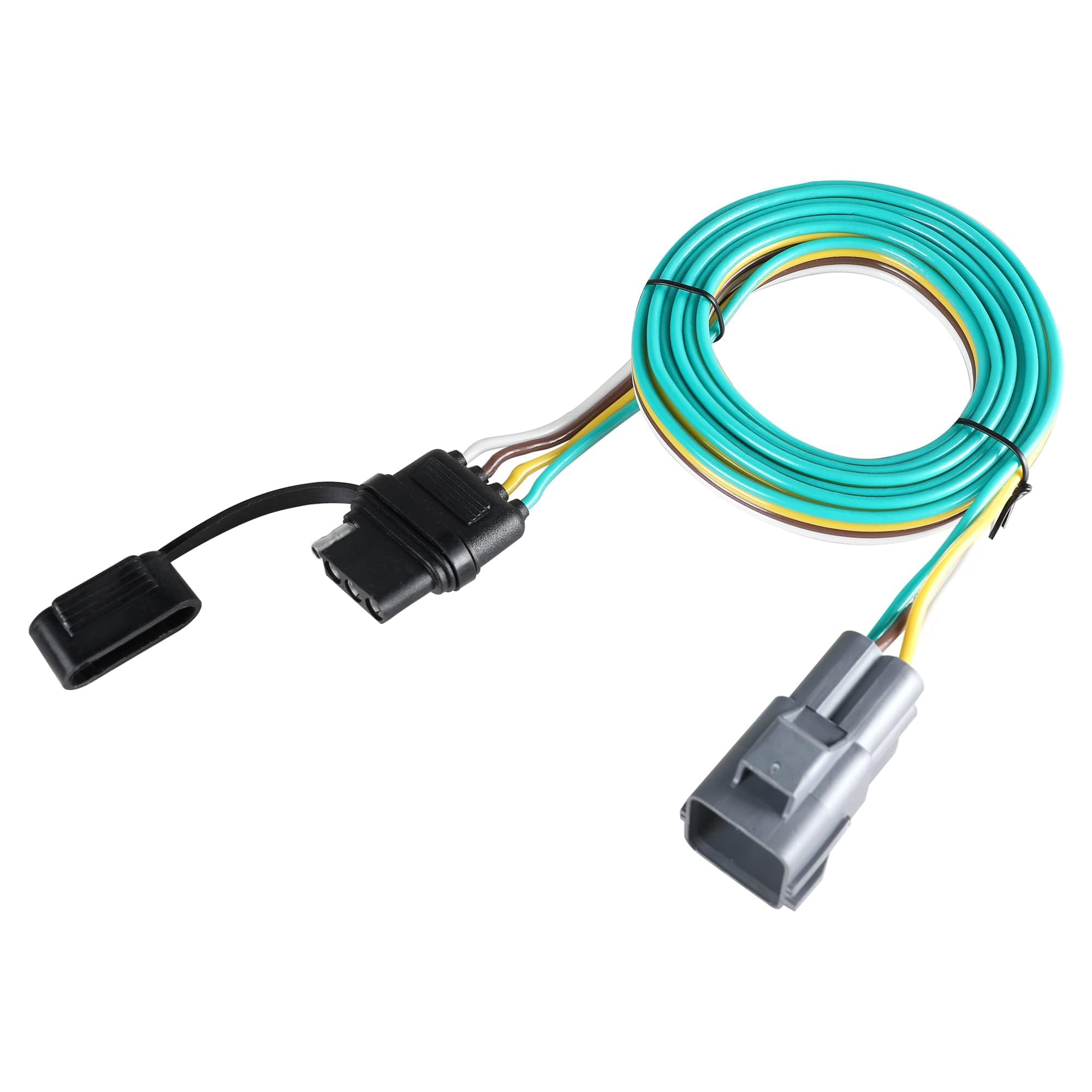 Oyviny front connector view showing 4‑flat plug and easy hookup benefit