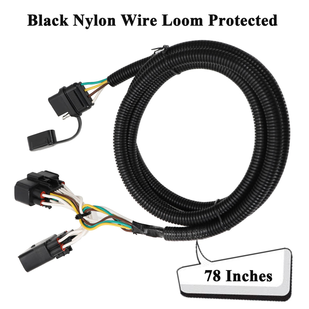 Oyviny harness plugged into Ford Explorer towing socket for reliable lights