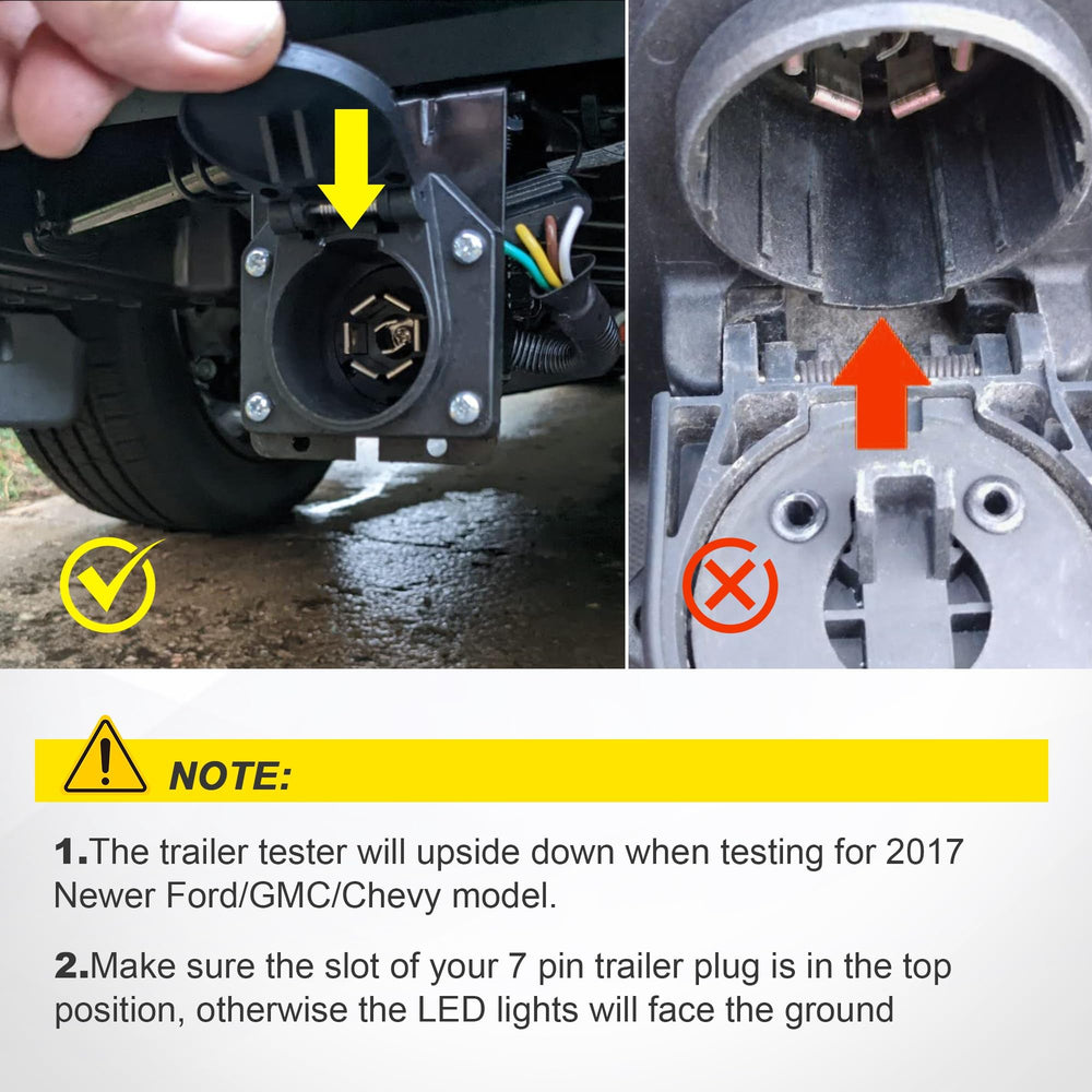 Oyviny plugged into a truck socket demonstrating quick on-vehicle testing convenience