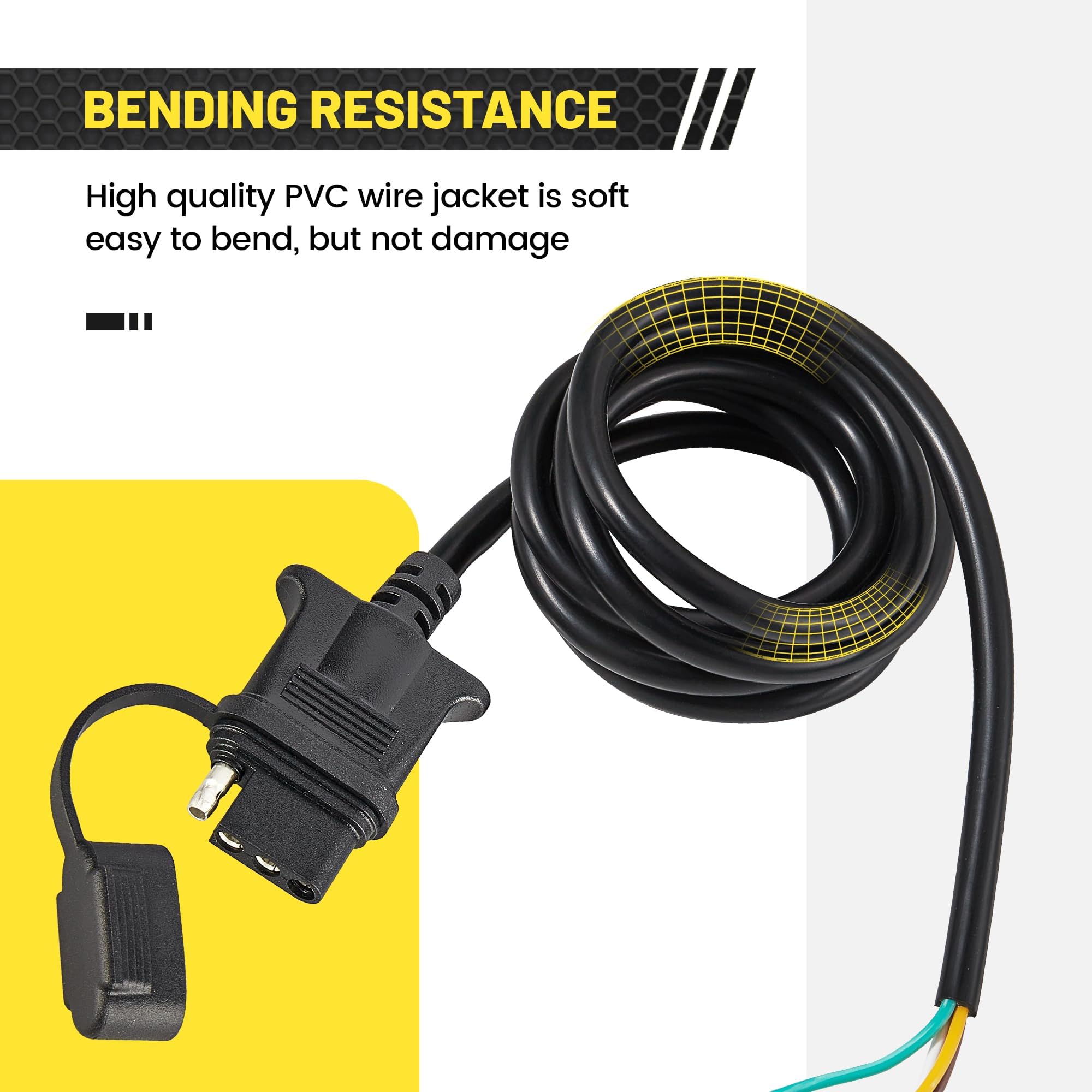 Oyviny connected to trailer lights demonstrating reliable nighttime visibility
