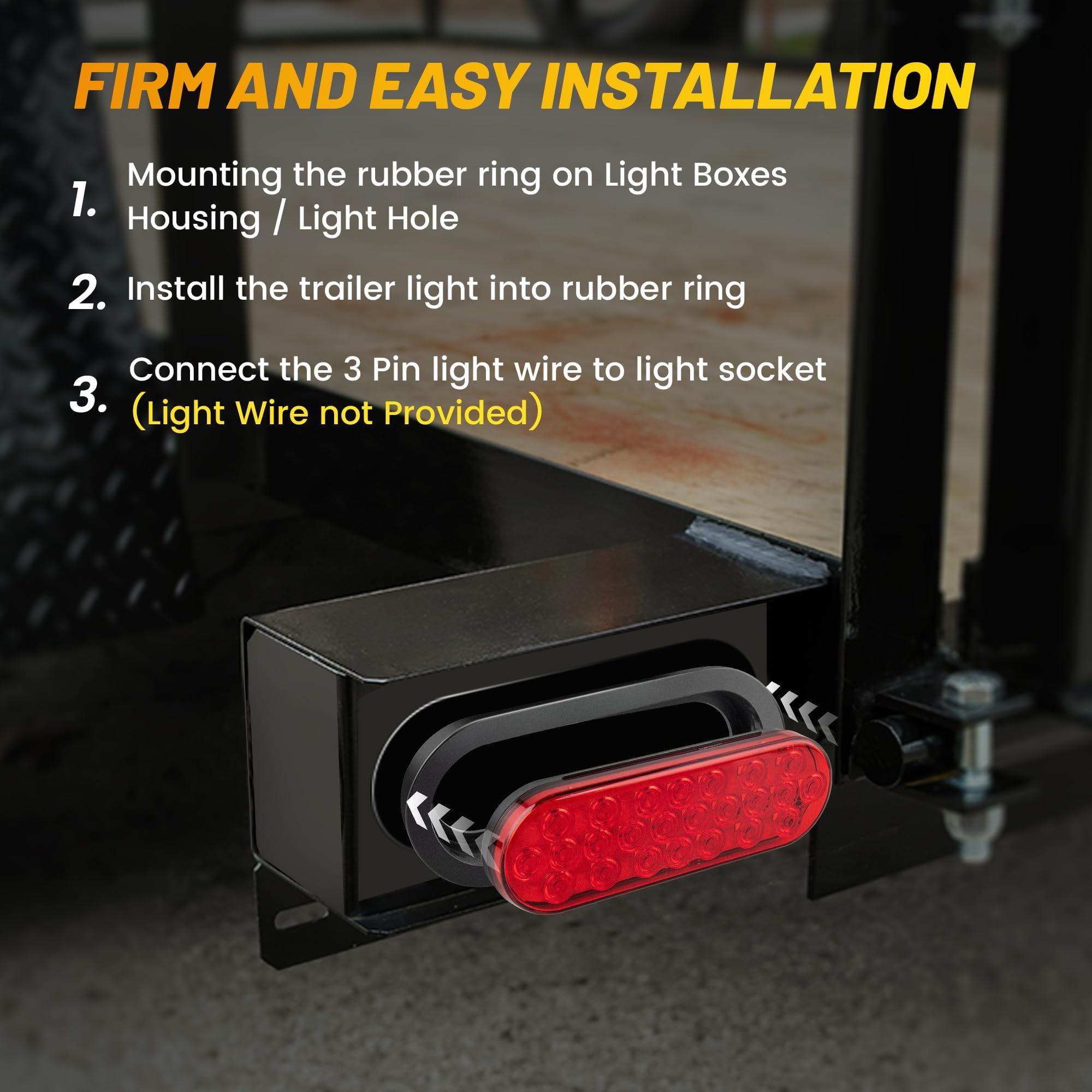 Oyviny nighttime brake and turn illumination illustrating high visibility and safety