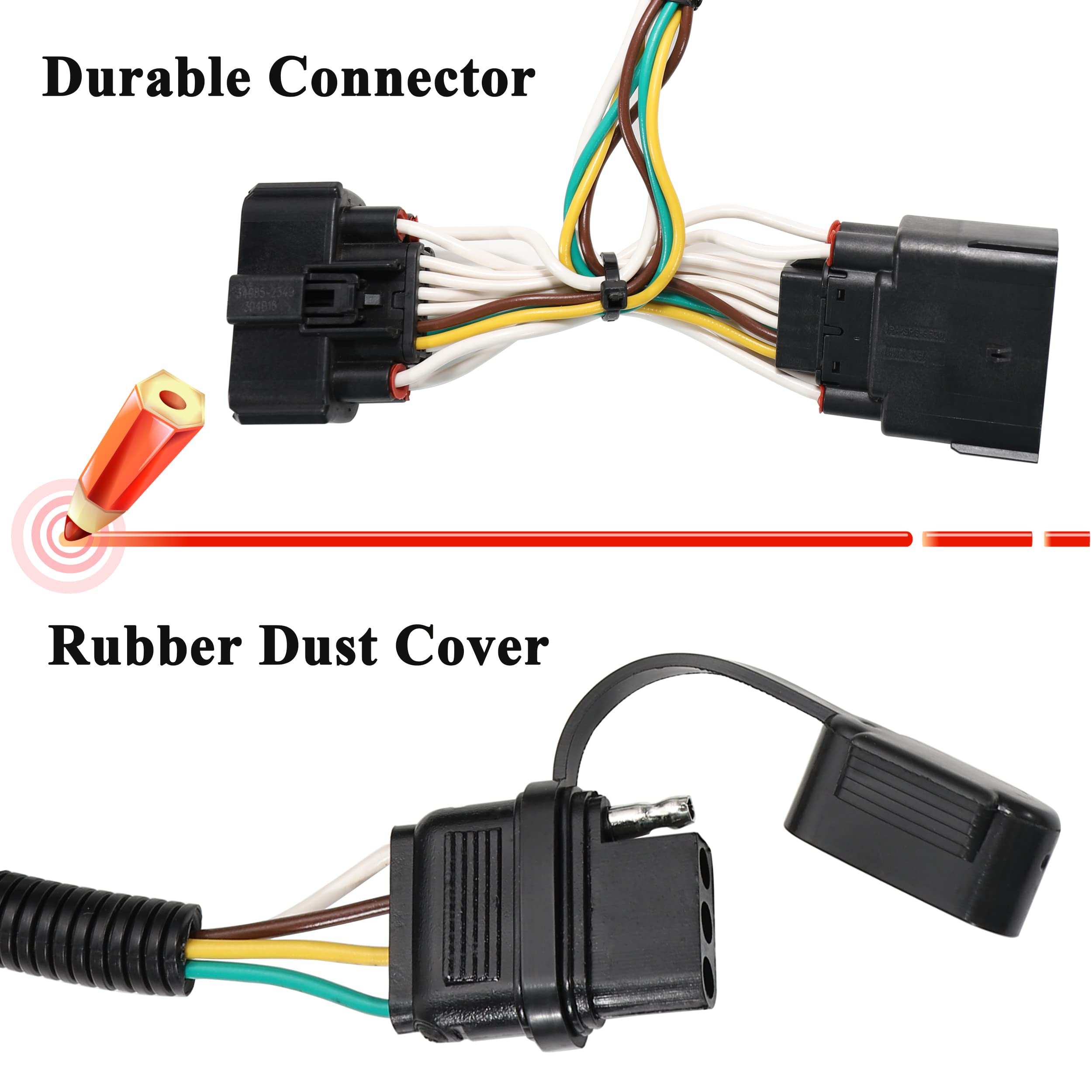 Oyviny black nylon loom protecting wires from abrasion