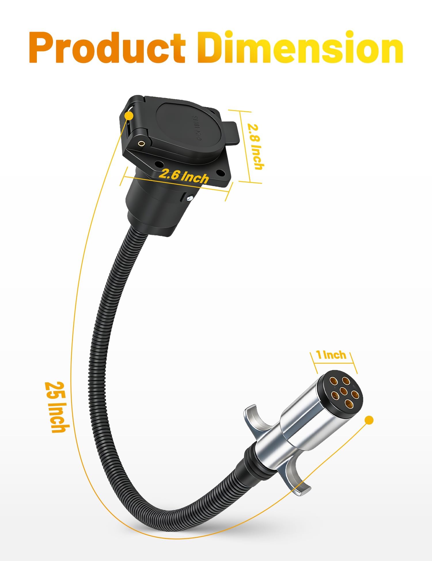 Oyviny adapter held in hand showing compact size and easy handling benefit