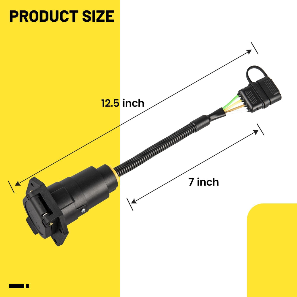 Oyviny adapter beside ruler showing compact size for versatile placement
