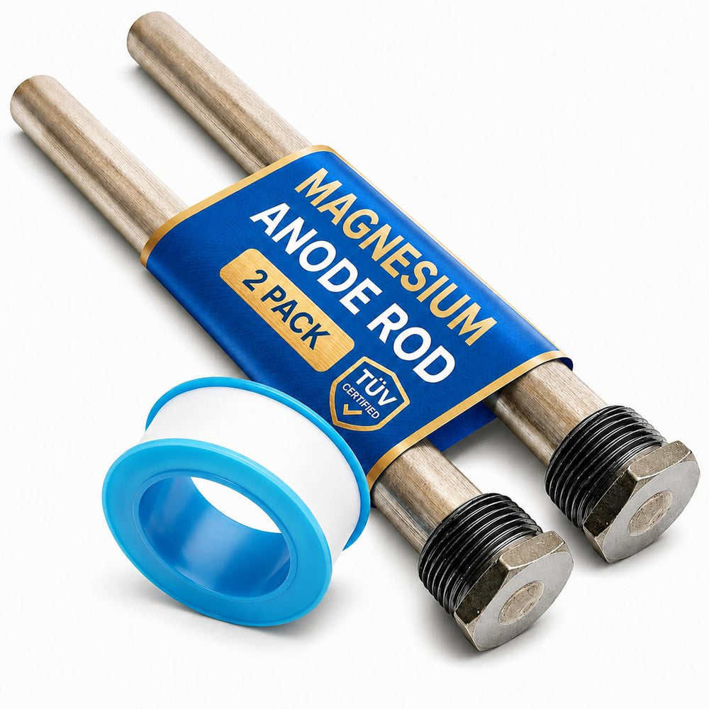 Ozek anode rod front packaging showing product and quantity benefits