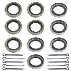 OZISENS front packaging showing ten seals and cotter pins for quick restocking