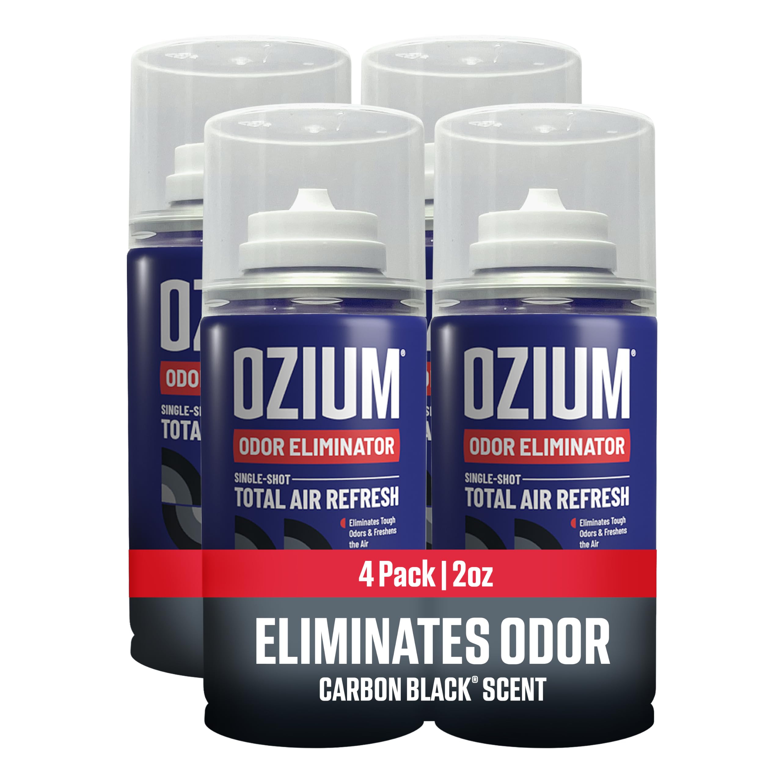 Ozium car fogger front packaging showing product and benefit of fresh air