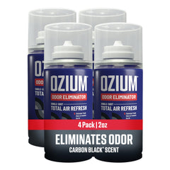 Ozium car fogger front packaging showing product and benefit of fresh air