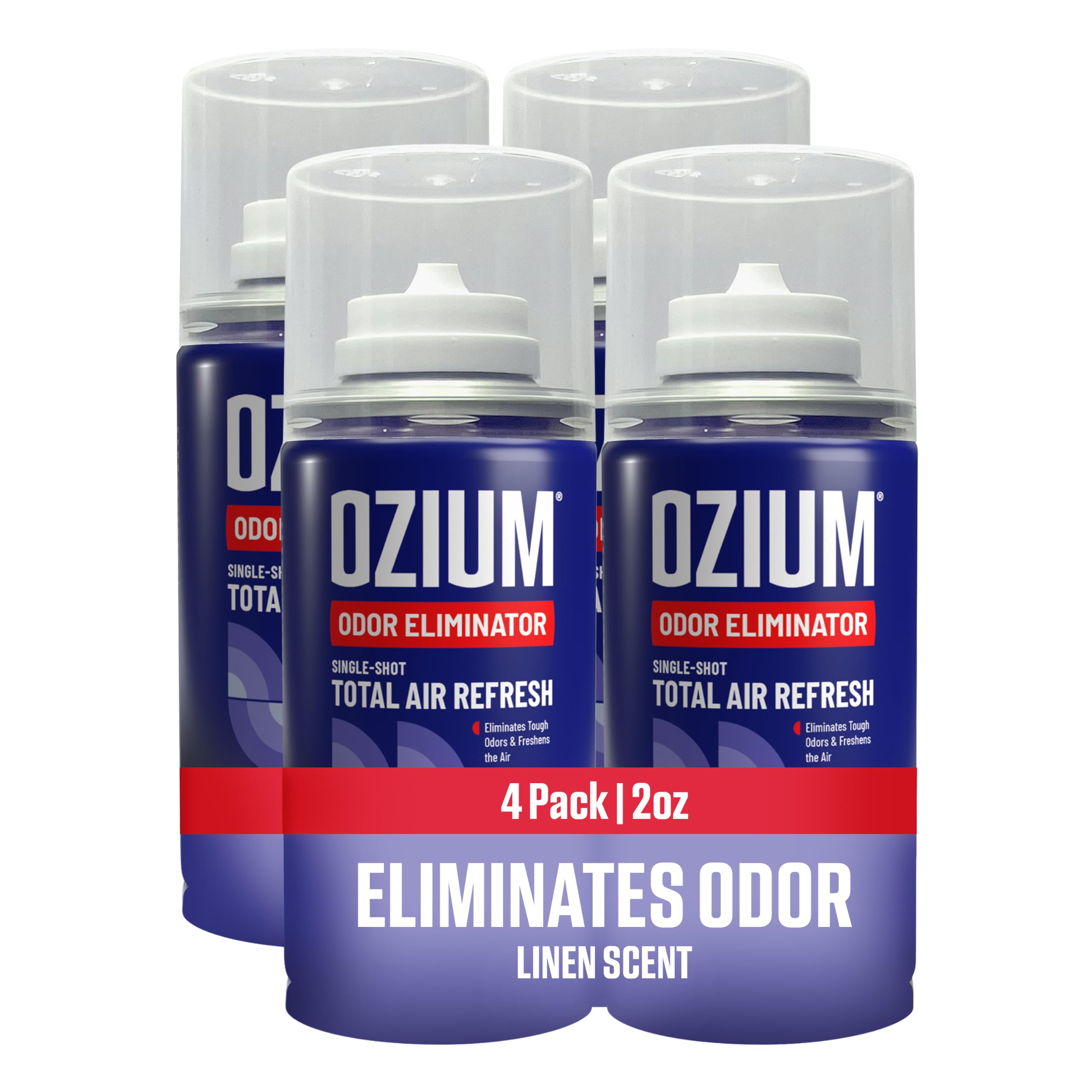 ozium front can showing brand and quick identification benefit