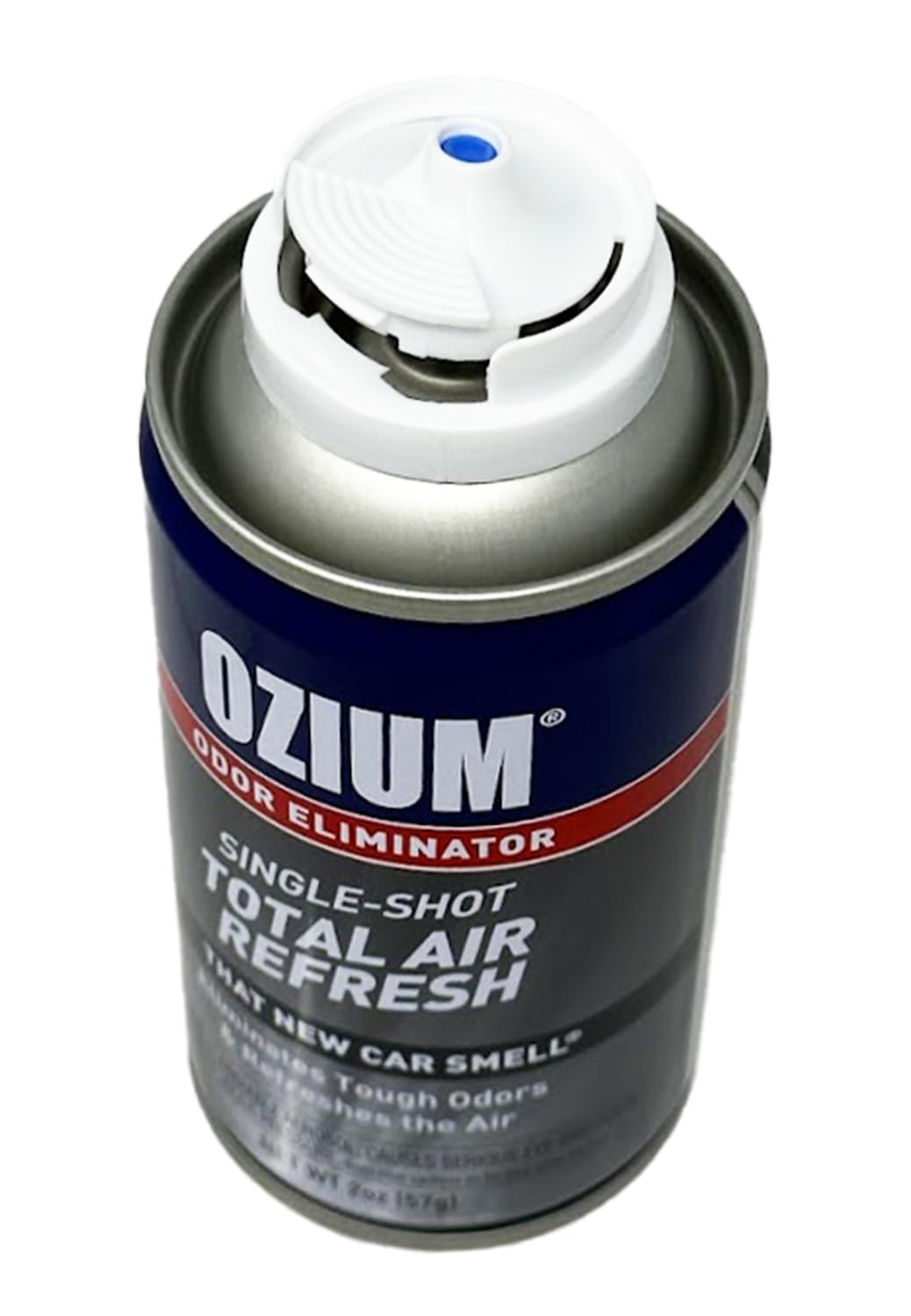 Ozium fogger in car interior demonstrating deep-clean reach and odor removal benefit