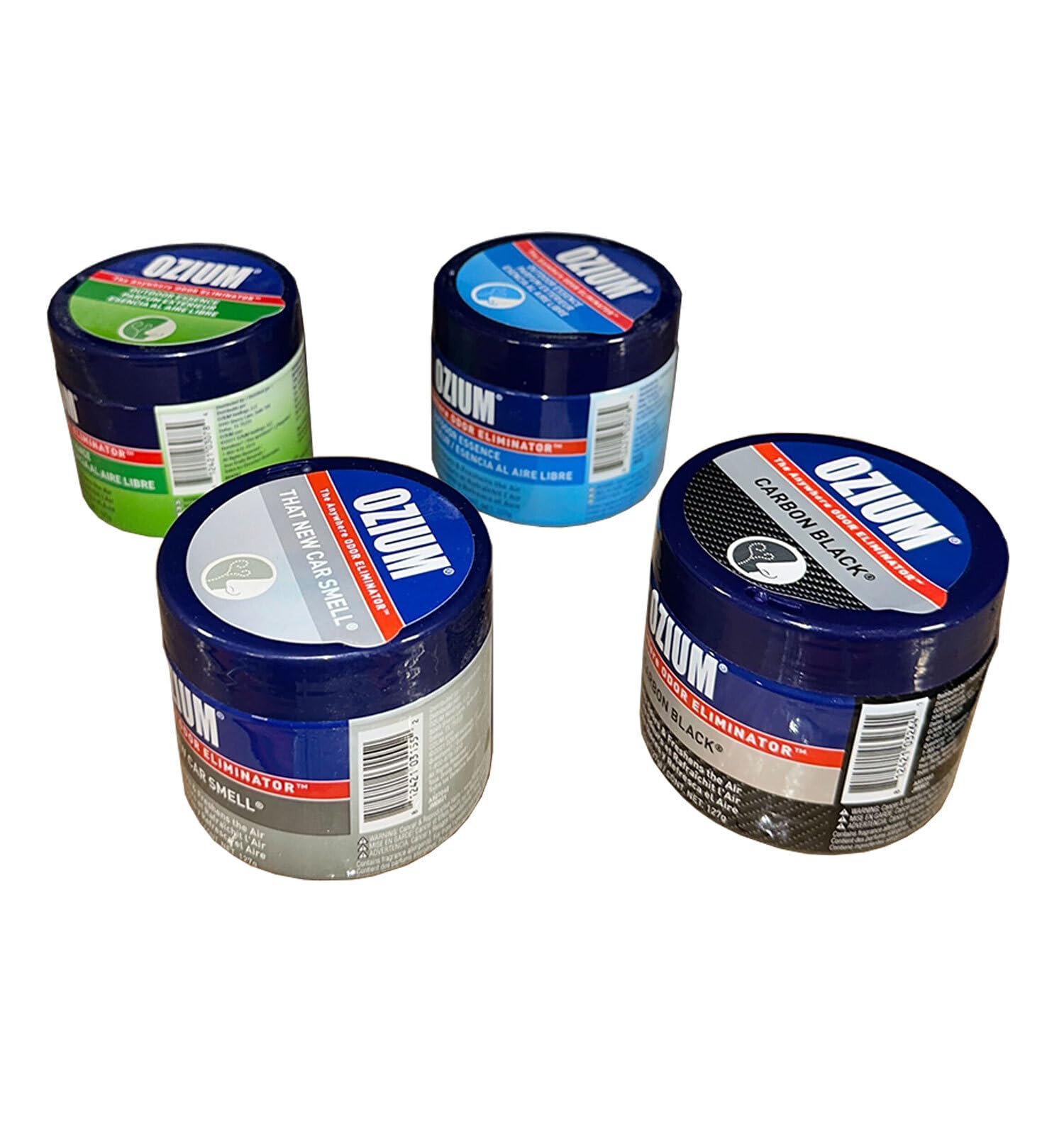 Ozium label and variant names clearly visible to choose preferred scent
