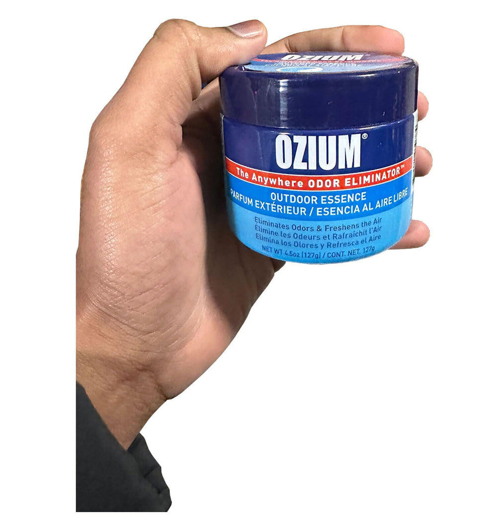 Ozium lid adjustment closeup demonstrating customizable fragrance control