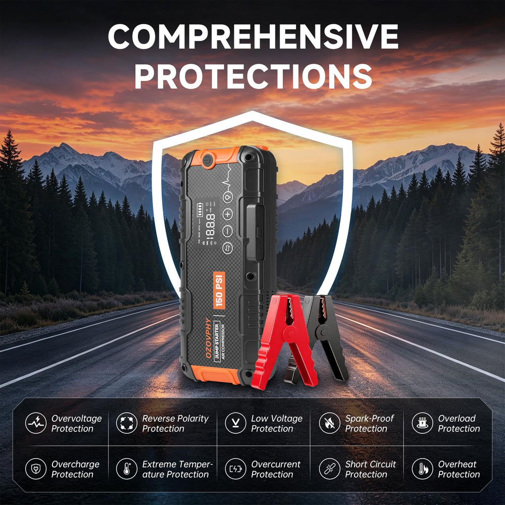 Ozovphy USB and USB-C ports pictured offering fast device charging on the go